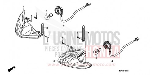 BLINKER (XL125V7/8) XL125V7 de 2007